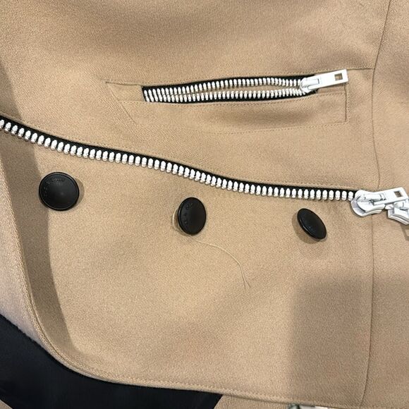 Rag & Bone beige wool and shearling peacoat - Picture 7 of 14